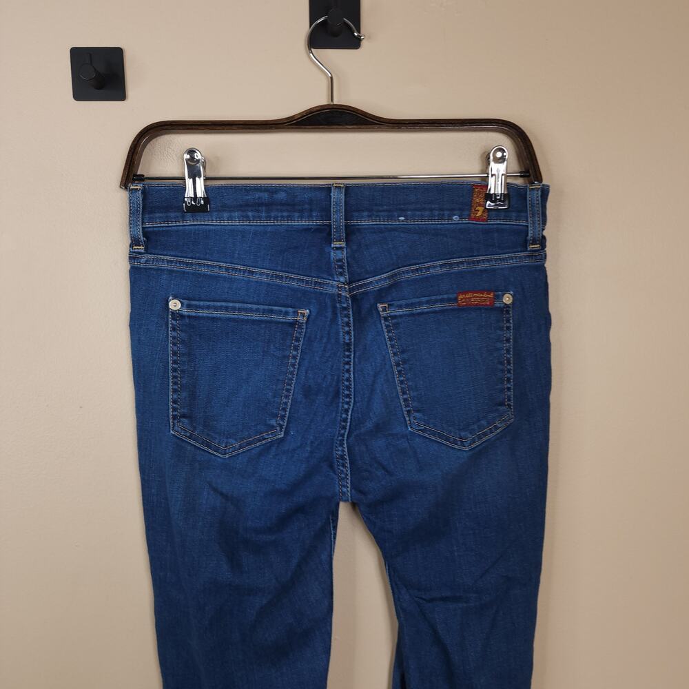 7 For All Mankind Secret Fit Belly B(AIR) Ankle Skinny Maternity Jeans 26 - Picture 6 of 12